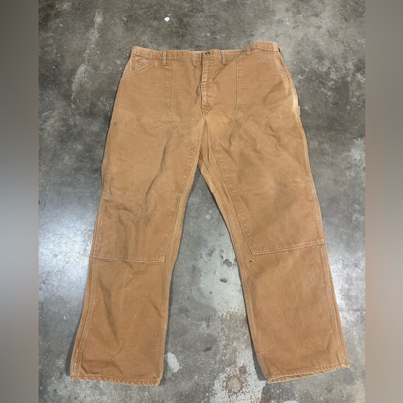 Vintage Carhartt talon work pants double knee mens size 48x32